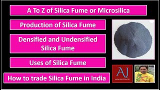 Howtotrade Silica FumeMicrosilica  Densified and Undensified Silica Fume  Properties and Uses [upl. by Aciram564]