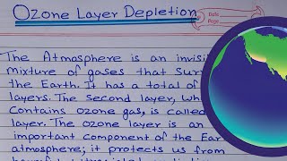 Essay on Ozone Layer Depletion  Understanding Ozone Layer Depletion [upl. by Gothar]