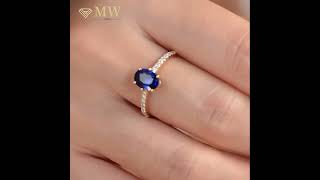 💎MW Jewelry Pure Handmadejewelry engagementring diamondsolitaire handmade [upl. by Meraree226]