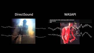 XBMC DirectSound VS WASAPI Waveform Visualizations [upl. by Atsyrk]