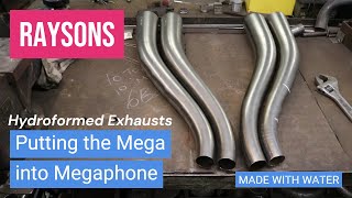 Hydroformed Megaphone Exhausts for your Custom DIY Motorcycle Builds to make it look like a GP Bike [upl. by Stacy]