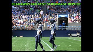 Seahawks fan fest scrimmage report [upl. by Calida602]