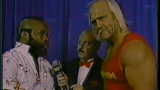 Mr T amp Hulk Hogan Interview 19850302 [upl. by Dorraj]