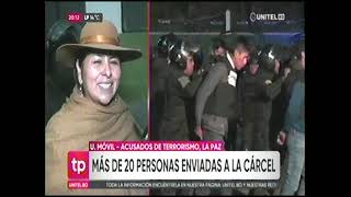 02112024 ´MAS DE 20 BLOQUEADORES ENVIADOS A LA CARCEL ACUSADOS DE TERRORISMO UNITEL [upl. by Lilah]