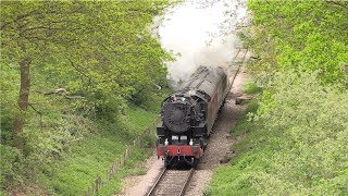 USATC S160 280 Steam Locomotive Number 5197 Epping and Ongar Railway 6th May 2019 [upl. by Ainnos]