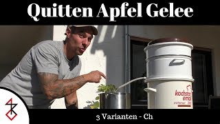 Quitten Apfel Gelee kochen  3 verschidene Varianten  Chili Ingwer Vanille [upl. by Eecyak165]