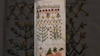 STUNNING Sampler Embroidery Book embroidery stitching sewing [upl. by Johnette]