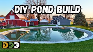 Full Backyard Pond Build Start To Finish [upl. by Ahsinra]