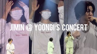 230429 Jimin goes to Yoongi concert  “focus on me” BTS Suga Agust D Newark Concert Fancam Tour [upl. by Tien380]