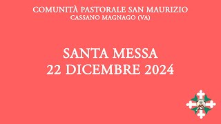 Santa Messa di domenica 22 dicembre 2024  ore 1115 [upl. by Euphemie689]