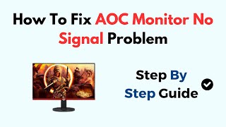 How To Fix AOC Monitor No Signal Problem [upl. by Ahsatal]