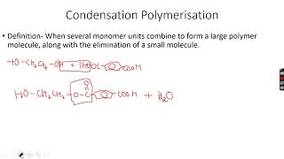 ALevel Chemistry Polymerisation Part 3 [upl. by Knut]