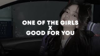 one of the girls X good for you sped up  reverb tiktok version [upl. by Ecinad720]