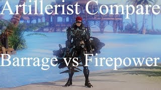 Lost Ark  Artillerist 1460 Compare Barrage vs Firepower  Skill Cycle Build Planner [upl. by Pittel]