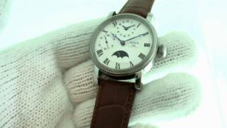 Parnis Dual Time Moon Phase GMT Mens Watch [upl. by Eugine611]