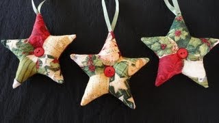 Patchwork Star Ornaments [upl. by Secor362]