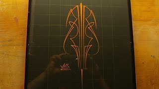 How to Pinstripe Simple Pinstriping Design 22 [upl. by Finegan]