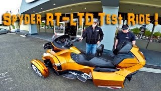 2014 Spyder RT Limited Cognac Test Ride  TestRides [upl. by Nirel118]