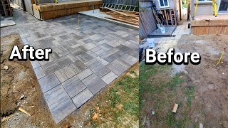 How To Build Your Own Paver Patio  From Start To Finish [upl. by Durst158]