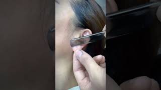 ASMR Rare Razor Shave8 Years Younger to Shave vellus hair and Cuticles on Female Customers Face [upl. by Feldstein]