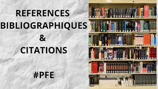 Comment Rédiger les Références Bibliographiques de Manière Correcte PFE [upl. by Roth]