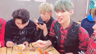 ENG SUB ATEEZ VLIVEATEEZs Tteokbokki King 🔥🔥 20181127 [upl. by Notneb]