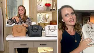 Dooney amp Bourke Saffiano Domed Zip Satchel on QVC [upl. by Euqimod911]