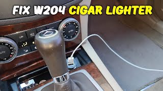 How to fix a bad cigar lighter Mercedes W204 C300 20082014 cigarettelighter notworking [upl. by Gregson]