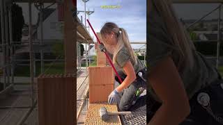 Incredible Female Bricklayer tschulique Watch Her Masterful Craftsmanship [upl. by Loveridge787]