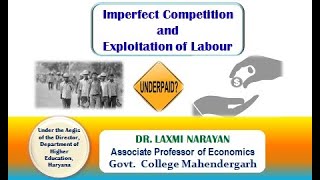 Imperfect Competition and Exploitation of Labour [upl. by Nolasba]