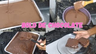 Bolo de chocolate com calda de chocolate 🍫😋 [upl. by Annalise]