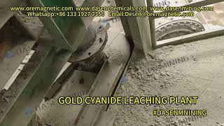 How does the gold cyanide leaching process work in a plant and what chemicals are involved [upl. by Attennyl]