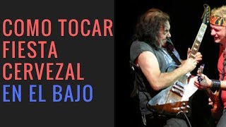 Como tocar el bajo en Fiesta Cervezal  Pappo  La Renga [upl. by Drahcir]