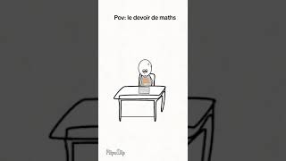 Quand tu prends ta feuille de maths sans réviser 😂 [upl. by Llenhoj]