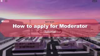 How to apply for moderator  NBTF Roblox [upl. by Dotti]