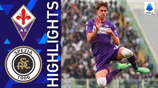 Fiorentina 30 Spezia  Vlahovic secures a win for Fiorentina  Serie A 202122 [upl. by Ayahs349]