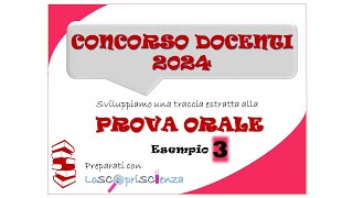 Lezione Simulata  concorso docenti 2024  Esempio 3 [upl. by Attenej]