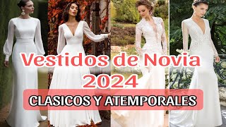 VESTIDOS DE NOVIA CON MANGAS EN TENDENCIA DE MODA 2024  Clasico y ELEGANTE Para Tu Boda Perfecta [upl. by Slen957]