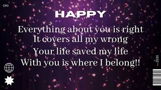 HAPPY BY TASHA COBBS INSTRUMENTAL WITH LYRICS [upl. by Palmira]