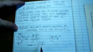 Chem 110 CH 3 isotopes and ions [upl. by Jillie]