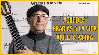 Como Tocar GRACIAS A LA VIDA en guitarra 🎵 ACORDES y RASGUEO 👍Incluye TIPS👍 [upl. by Eelime]