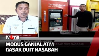 Modus Ganjal ATM Kuras Duit Nasabah Kembali Terjadi di Bandar Lampung  AKIP tvOne [upl. by Konikow]