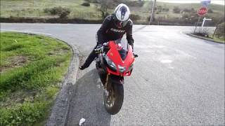 2010 Aprilia RSV4 Factory  Graves Exhaust Rev and Fly By [upl. by Billy]