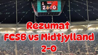 Rezumat FCSB vs Midtjylland scor 20 [upl. by Philine]