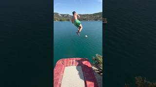 Barani Full Full  3 flips  25 twists extreme sports cliffjumping triple verdon sendit [upl. by Ahsertal340]