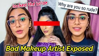 RUDE MAKEUP ARTIST BRIDES FAMILY MEMBERS GET LOCKED IN THE HOUSE BY MUA [upl. by Harrat]