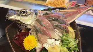 LIVE Fish Sashimi  Ikizukuri   Weird Japanese Food  Eating LIVE Sashimi [upl. by Yee]