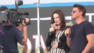 Bones Interview with cast Emily Deschanel amp David Boreanaz Comic Con San Diego 2012 [upl. by Georgy]