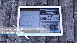 Samsung Galaxy Note 101 2014 Edition Studenten Special  Handschrifterkennung Multitasking [upl. by December325]