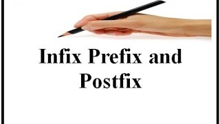 Infix Prefix and Postfix [upl. by Bakerman]